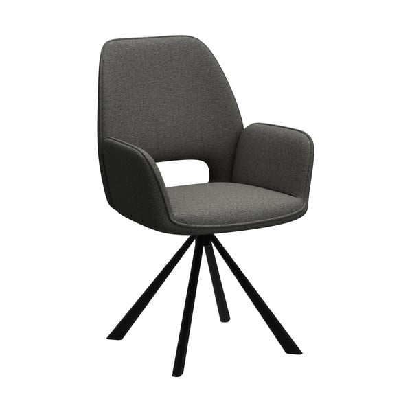 Тъмносив трапезен стол с подлакътници Graham – Actona