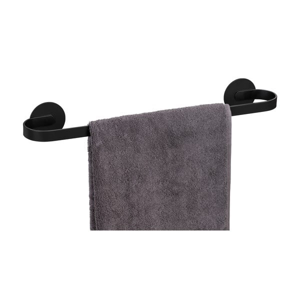 Матово черна самозалепваща метална поставка за кърпи Bivio – Wenko-image-2