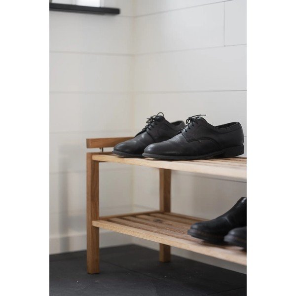 Стойка за обувки от масивен дъб естествена Confetti – Rowico-image-2