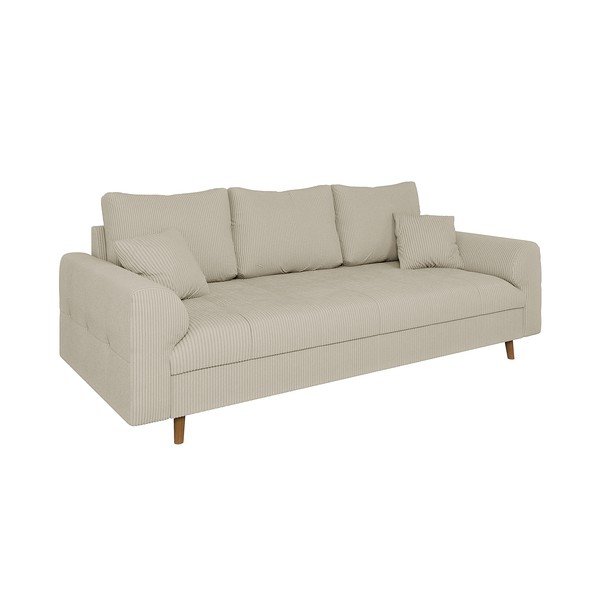 Бежов диван от рипсено кадифе 210 cm Ariella – Ropez