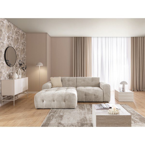 Бежов ъглов диван (ляв ъгъл/с лежанка) Melva – Ropez-image-3