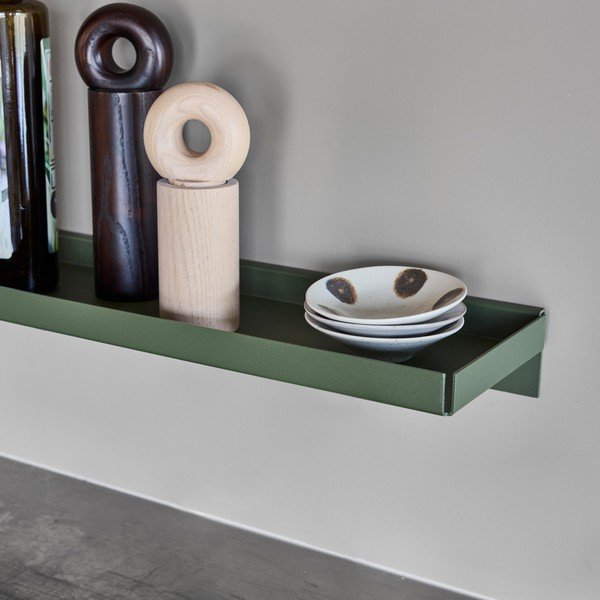 Тъмнозелен метален стенен рафт 50 cm Bakku – OYOY Living Design-image-1
