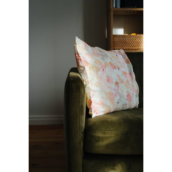 Ленена калъфка за възглавница 40x40 cm Floral – Linen Tales-image-2