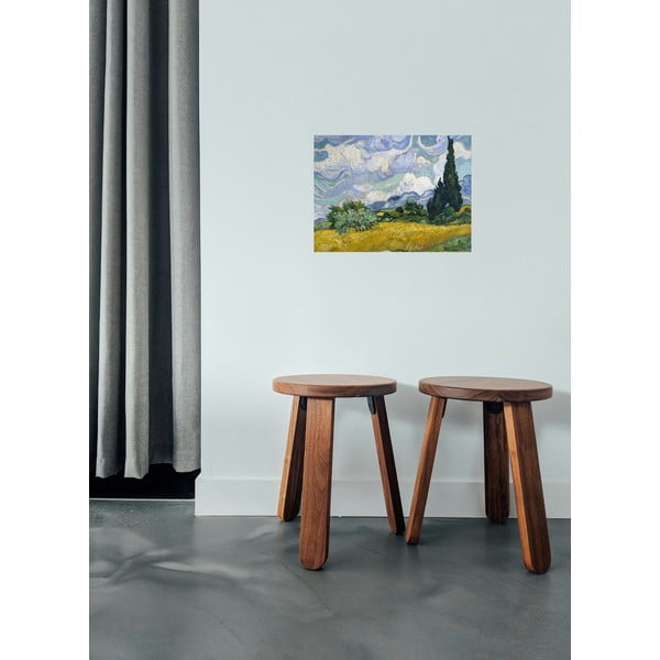 Репродукция на Винсент ван Гог - , 60 x 45 cm Wheat Field with Cypresses - Fedkolor-image-1