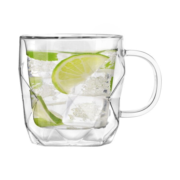 Комплект от 2 чаши с двойна стена , 330 ml Geo - Vialli Design-image-4