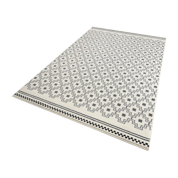 Бяло-черен килим , 70 x 140 cm Cubic - Zala Living-image-1