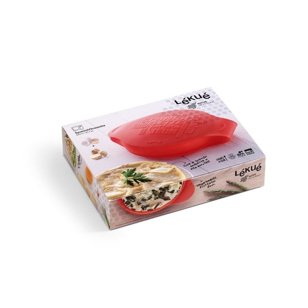 Червена силиконова форма за омлет Испански - Lékué-image-1