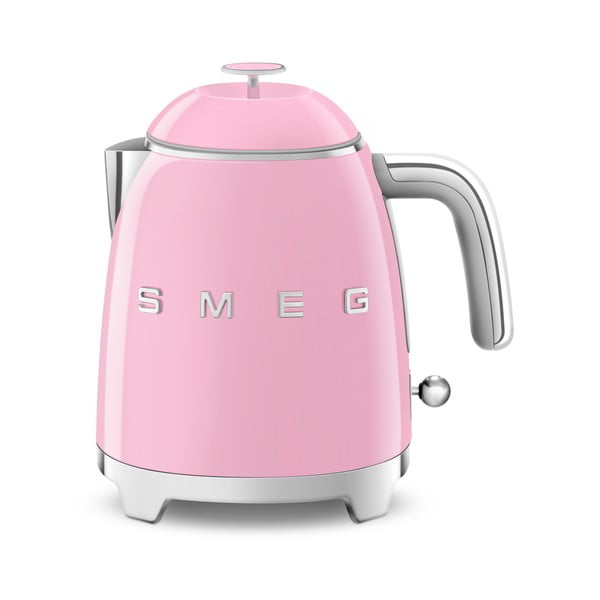 Розова електрическа кана от неръждаема стомана 800 ml Retro Style – SMEG