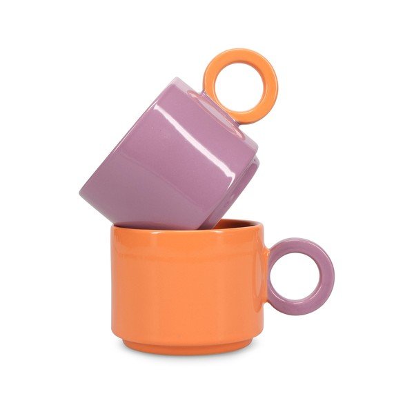 Лилава глинена чаша 280 ml Lou – ONA-image-2