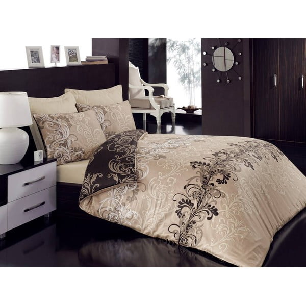 Спално бельо с чаршаф за двойно легло , 200 x 220 cm Cemile - Mijolnir