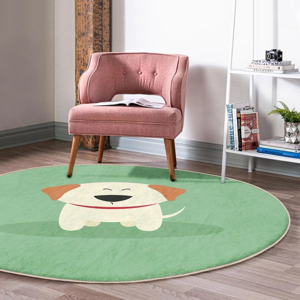 Зелен детски килим ø 120 cm Comfort – Mila Home-image-1
