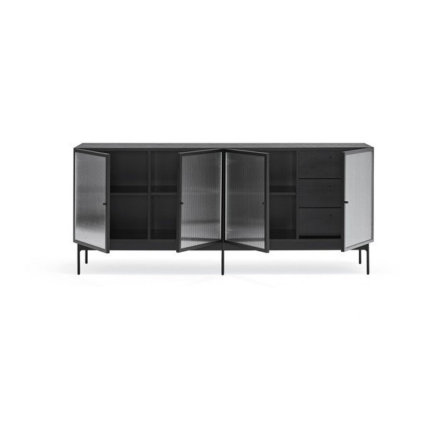 Черна витрина 180x78 cm Blur - Teulat-image-4