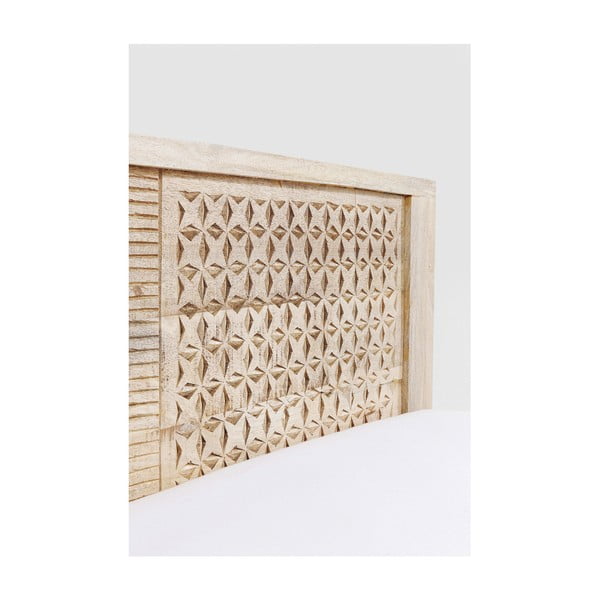 Ručně vyřezávaná postel z mangového dřeva Kare Design Puro, 180 x 200 cm-image-3