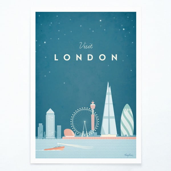 Плакат , 30 x 40 cm London - Travelposter