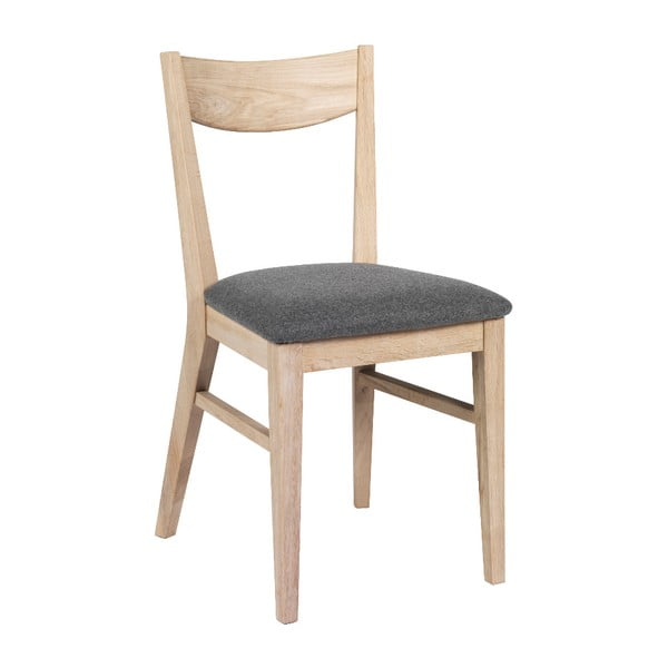 Стол за хранене от кафяв дъб с филцова седалка Dylan - Rowico