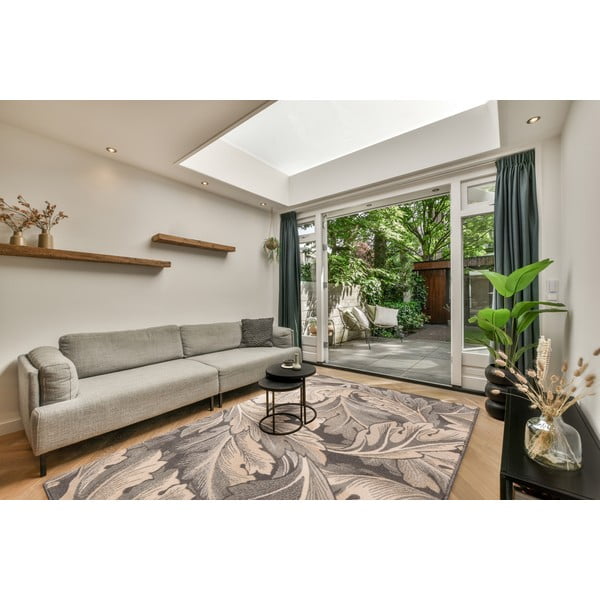 Сивo-бежов вълнен килим 200x300 cm Thea anthracite – Agnella-image-1