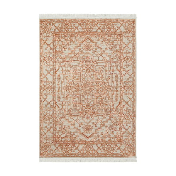 Оранжев килим с рециклиран памук , 120 x 170 cm Sarobi - Nouristan