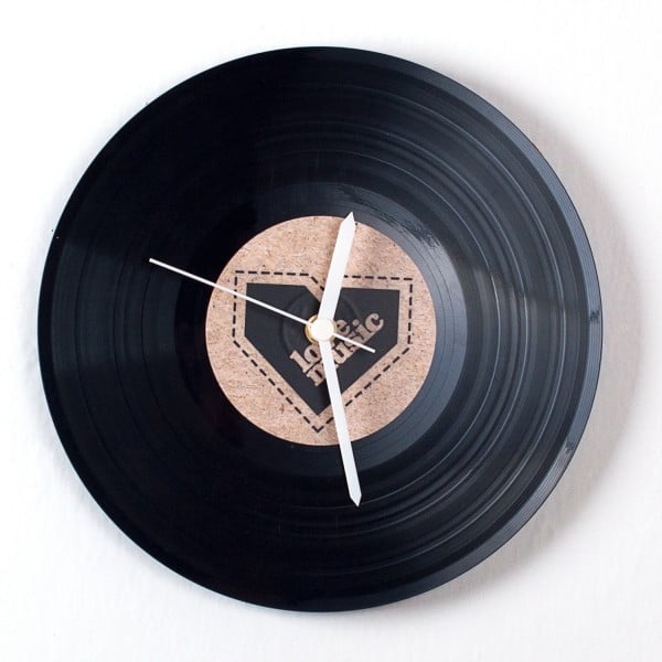 Vinylové hodiny Recycled