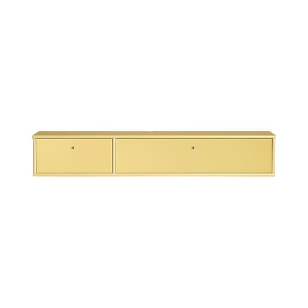 Светложълта маса за телевизор 136x22 cm Mistral – Hammel Furniture