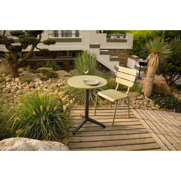 Зелени градински столове в комплект от 4 бр. метални Alicante – Ezeis-image-1