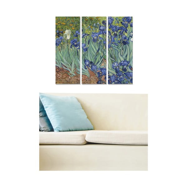 Картини в комплект от 3 бр. 20x50 cm Vincent van Gogh - Wallity