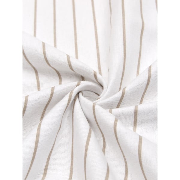 Бяло и бежово фланелено спално бельо за единично легло , 155 x 220 cm Talin - Westwing Collection-image-1