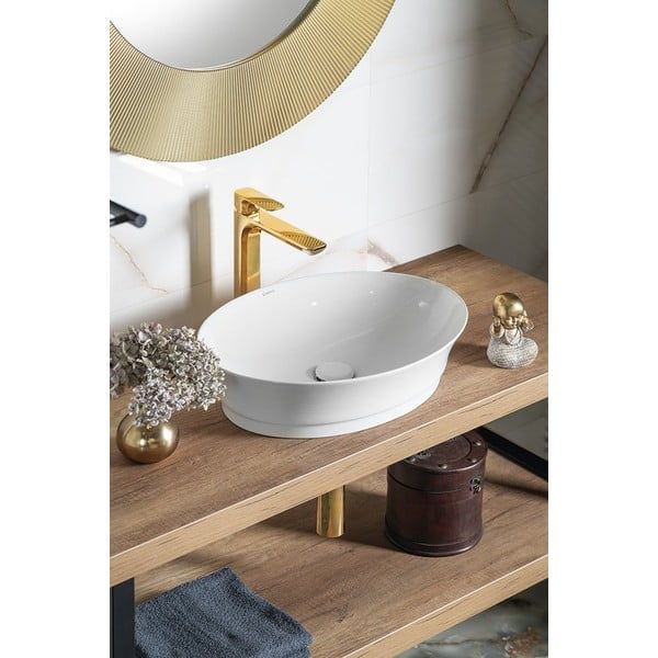 Стояща батерия за мивка в златист цвят Spy – Sapho-image-2