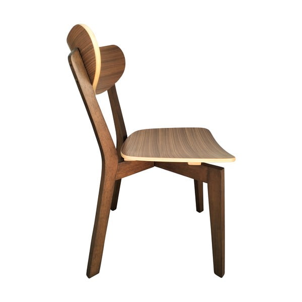 Кафяв трапезен стол Roxby – Actona-image-1