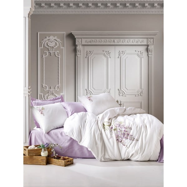 Спално бельо за двойно легло от памучен сатен Cotton Box , 240 x 260 cm Mita - Mijolnir