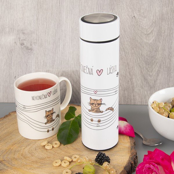 Бял термос 400 ml - Orion-image-1