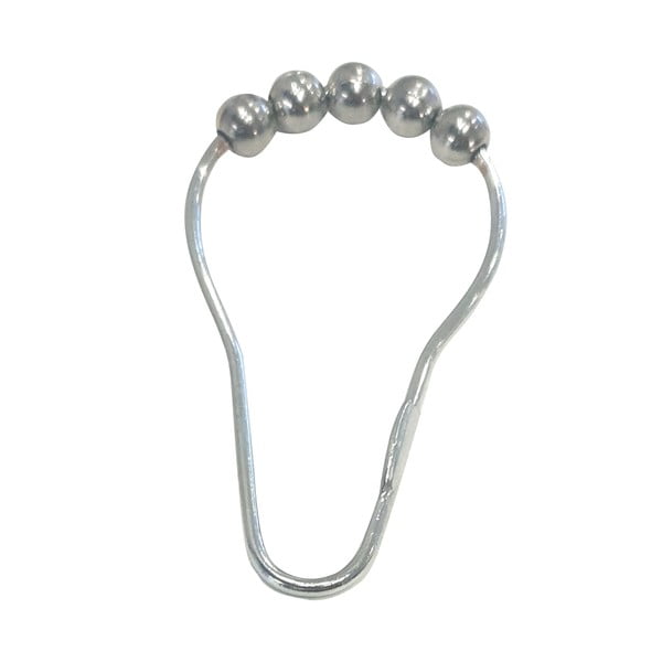 Кукички за душ завеса в комплект от 12 бр. в блестящо сребрист цвят 3,5 cm Anello – Spirella