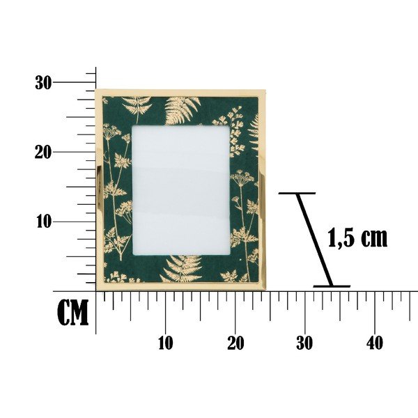 Зелена и златна фоторамка за маса , 15 x 20 cm Glam - Mauro Ferretti-image-2