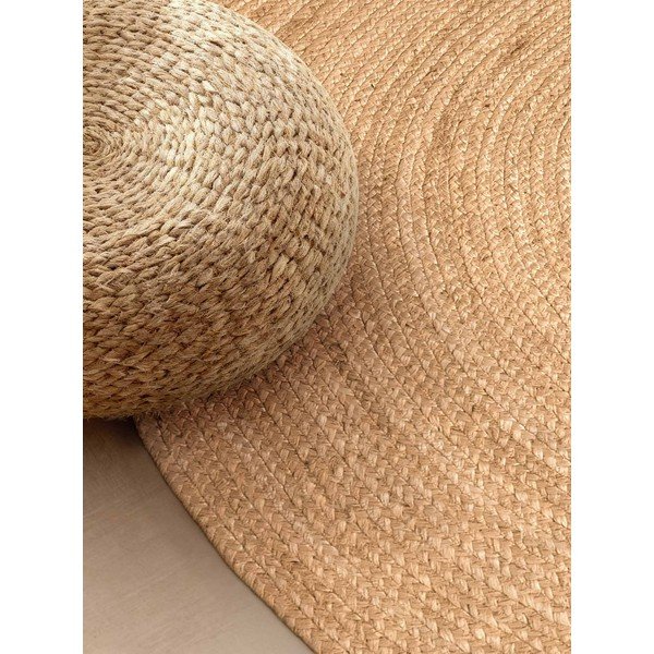 Двустранен ръчно изработен ютен килим в естествен цвят 160x230 cm Braided – Hanse Home-image-2