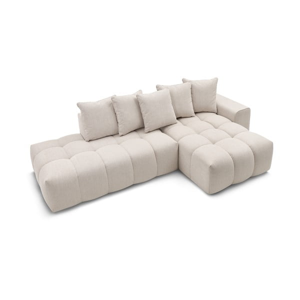 Бежов ъглов диван (десен ъгъл) Mont-Blanc - Bobochic Paris-image-4