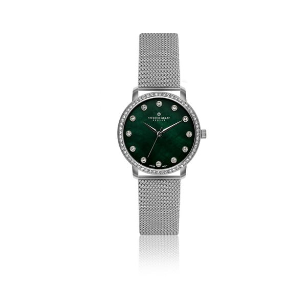Дамски часовник с каишка в сребрист цвят Личи - Frederic Graff