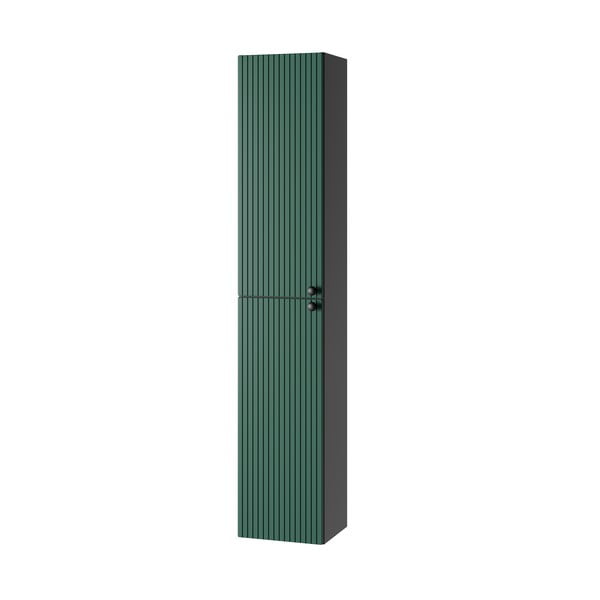 Зелен/антрацитен висок висящ шкаф за баня 30x160 cm Asti - STOLKAR