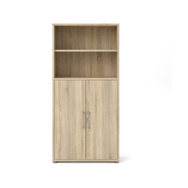 Модулна библиотека от дъбов декор в естествен цвят 89x189 cm Prima – Tvilum-image-4