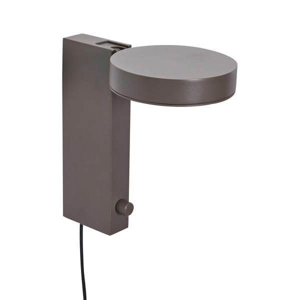 Кафява стенна лампа Crea – Hübsch-image-4