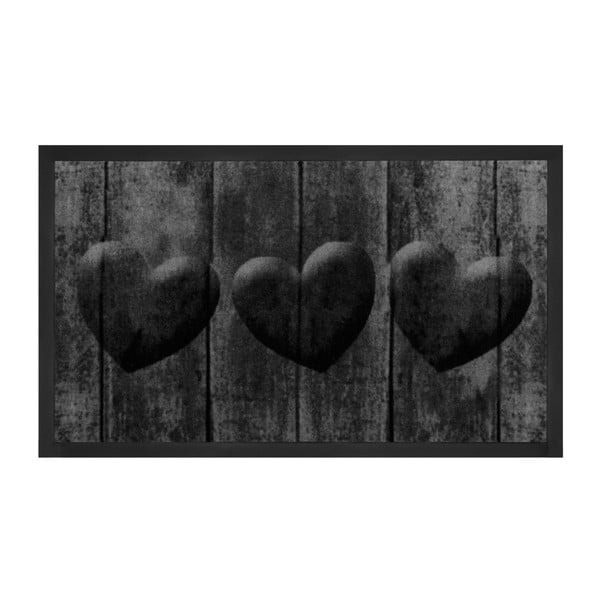 Черна подложка , 45 x 75 cm Heart - Hanse Home