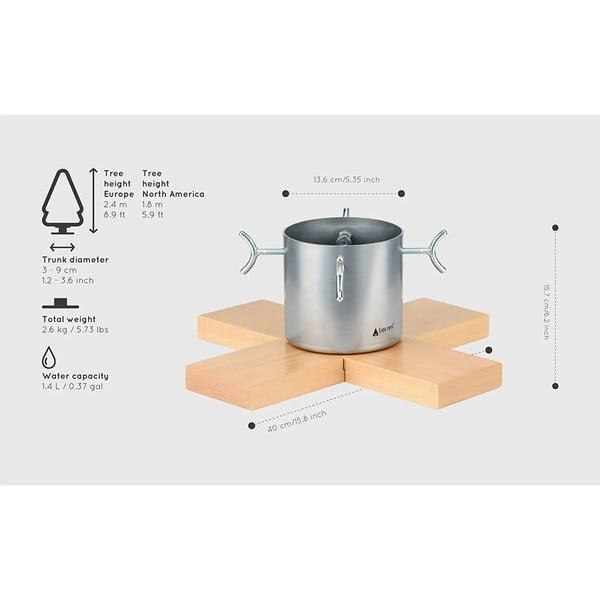 Стойка за коледна елха в сребристо Hip - Tree Nest-image-1