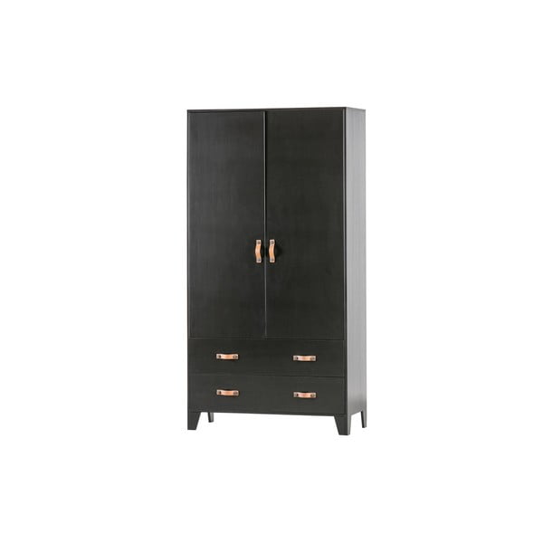 Гардероб от черен бор 94x180 cm Dian - WOOOD-image-2