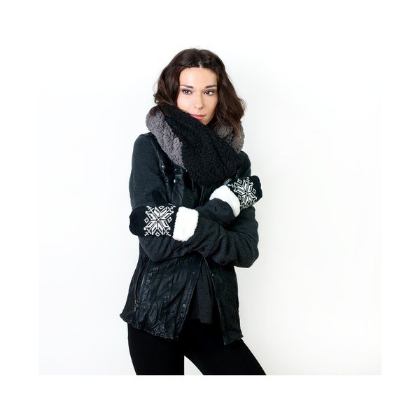 Šála Double Grey/Black-image-1