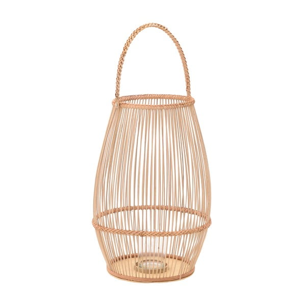 Декоративен фенер от бамбук , ⌀ 30 см - InArt