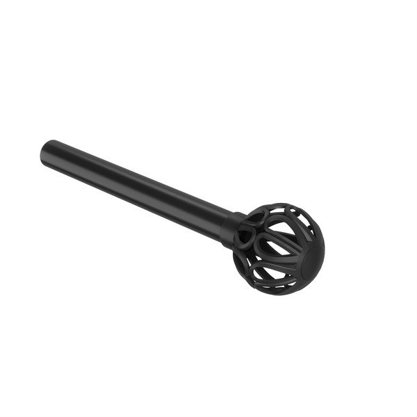 Матово черно стоманен разширяем прът за завеси 107 - 305 cm Aria – Umbra