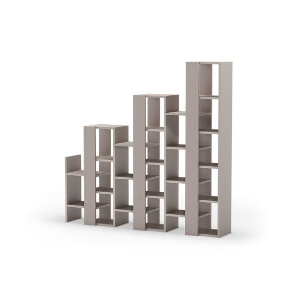 Сиво-бежов стелаж 158x151 cm Anissa – Marckeric-image-2