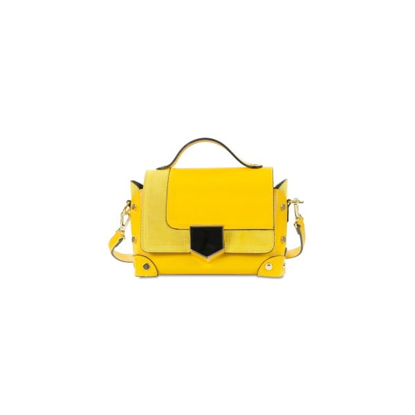 Жълта кожена чанта Chelsea - Infinitif