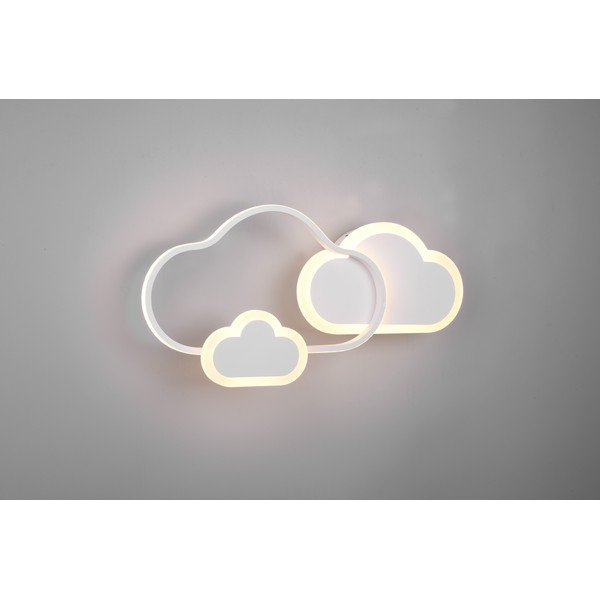 Бяла детска лампа 52x25 cm Cloudy - Reality-image-3