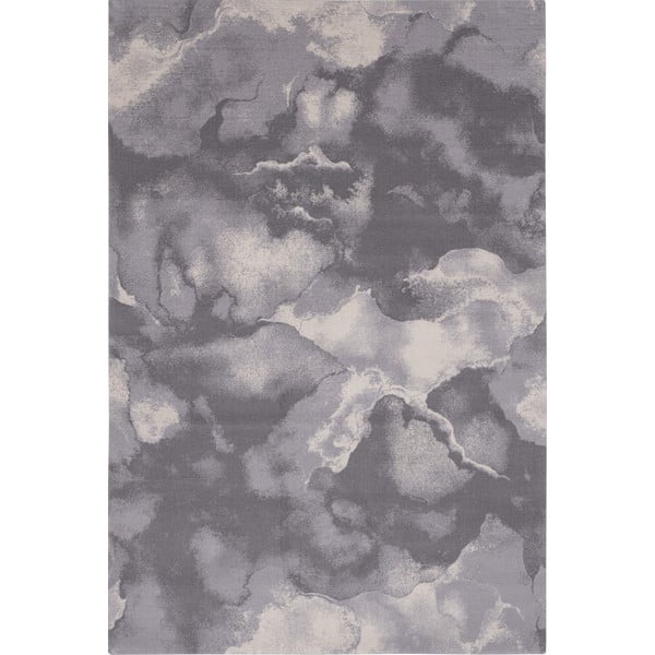 Сив вълнен килим 133x180 cm Cirrus - Agnella