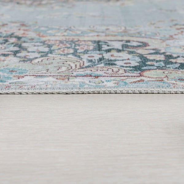 Тюркоазен килим, който може да се мие, 80x150 cm FOLD Colby - Flair Rugs-image-3