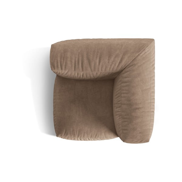 Светлокафяв кадифен модул за диван (променлив) Martina – Micadoni -image-3